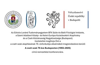 A cseh szak 70 éve (1955-2025), konferencia program